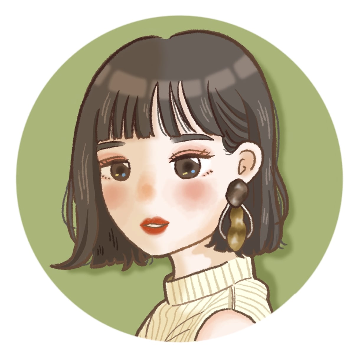 おしゃれでかわいいアイコン・イラスト描きます SNSやブログなどに使えるイラストをお描きします！ イメージ5