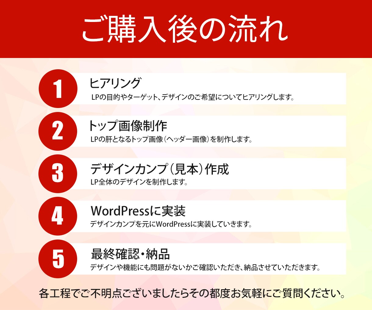 WordPressでオリジナルLP制作いたします WordPress導入サポートあり！スマホ標準対応！ イメージ3