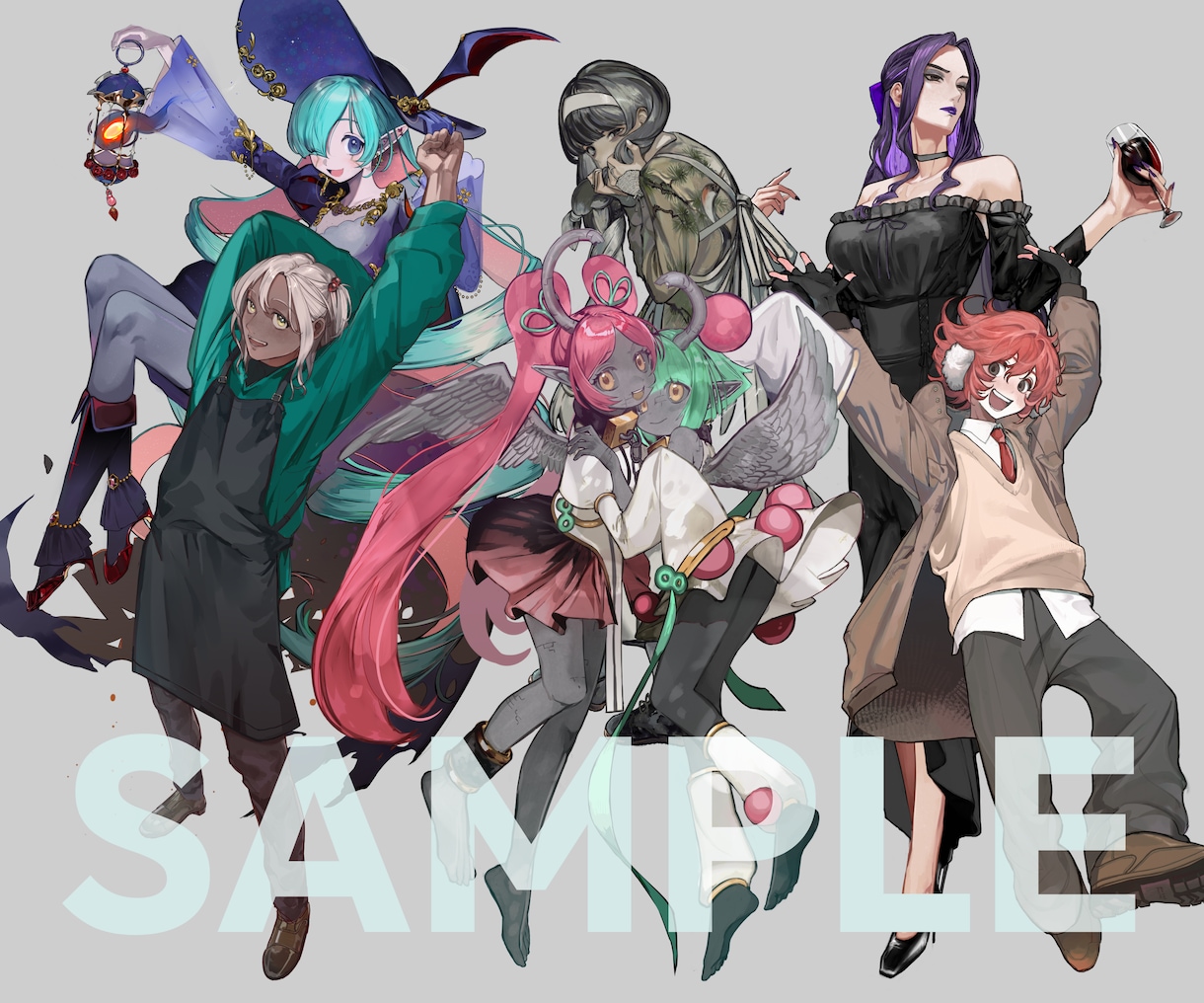 TRPG向け全身立ち絵制作します 質感のあるイラスト立ち絵　TRPGや配信の賑やかしに！！！！ イメージ3
