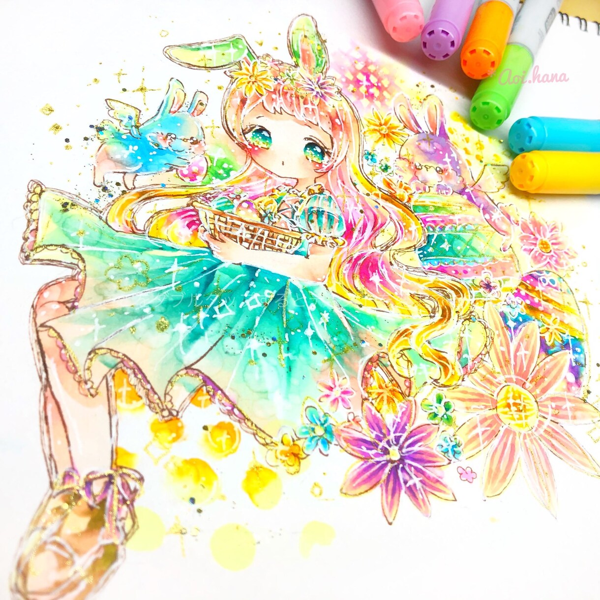 展示会出展経験あり.*キラキラなイラストを描きます 思い描くかたちをコピックで描きます.*♡ イメージ4