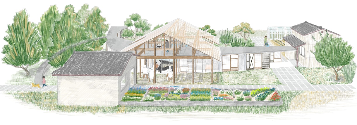 建築のパースを製作いたします 建築空間の魅力を手描きパースで表現します！ イメージ1
