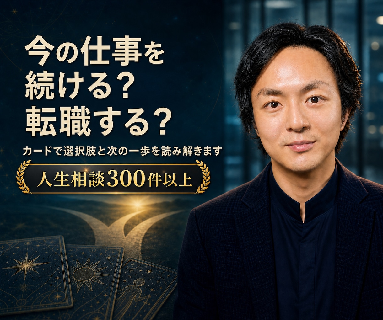 今の仕事を続けるか転職するかカードで読み解きます 人生相談300件以上｜仕事・転職の迷いを現実的に整理します イメージ1