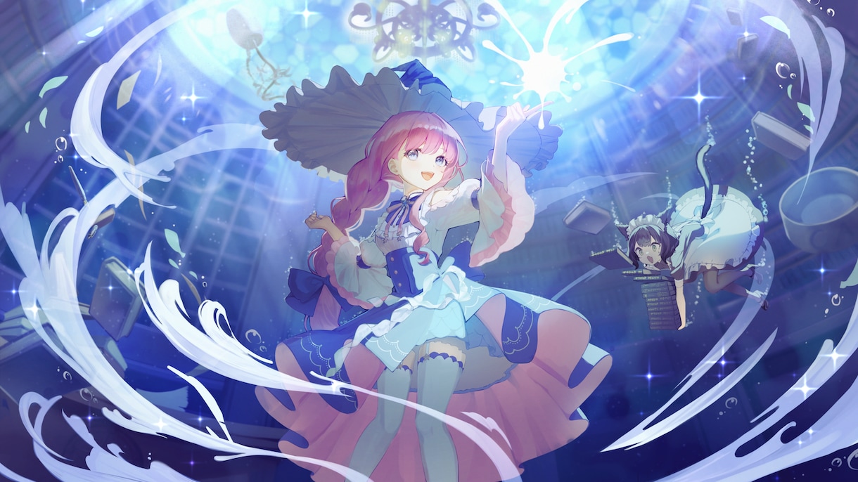 キャラクターの１枚イラスト描きます 綺麗で可愛い女の子ならお任せください！ イメージ1
