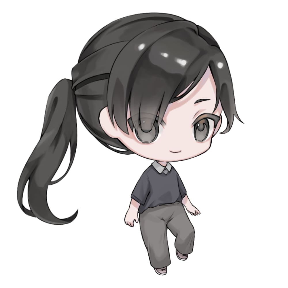 SNS用のミニキャラを描きます 落ち着いた色合いのミニキャラを制作します！ イメージ3