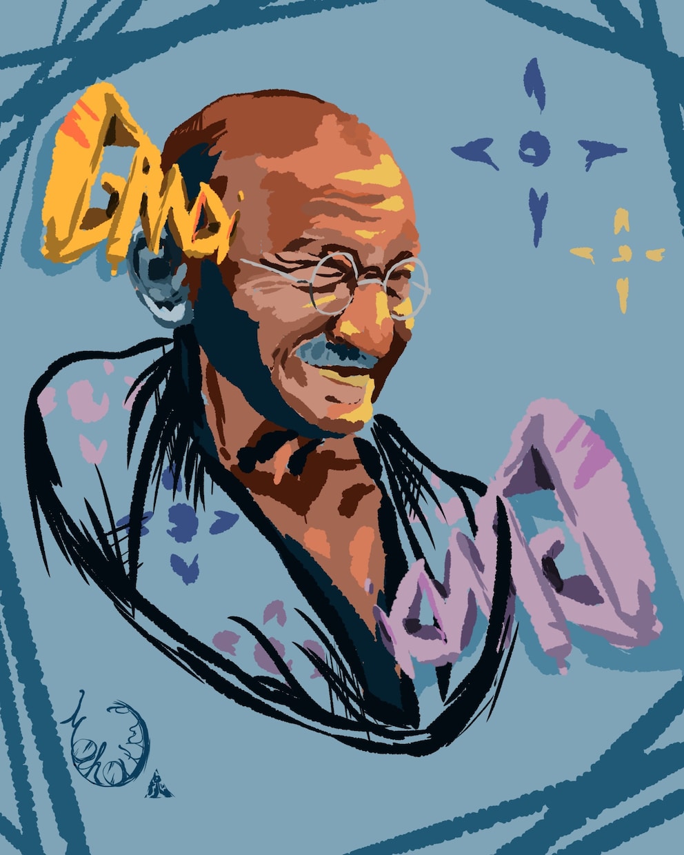 あなたの似顔絵を描きます お好きな色をメインに似顔絵を描きます。 イメージ2