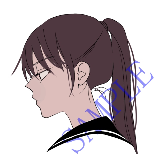 SNS用のアイコンお描きいたします 11月末まで限定価格/ベタ塗/まつ毛しっかり/描きこみ少な目 イメージ1
