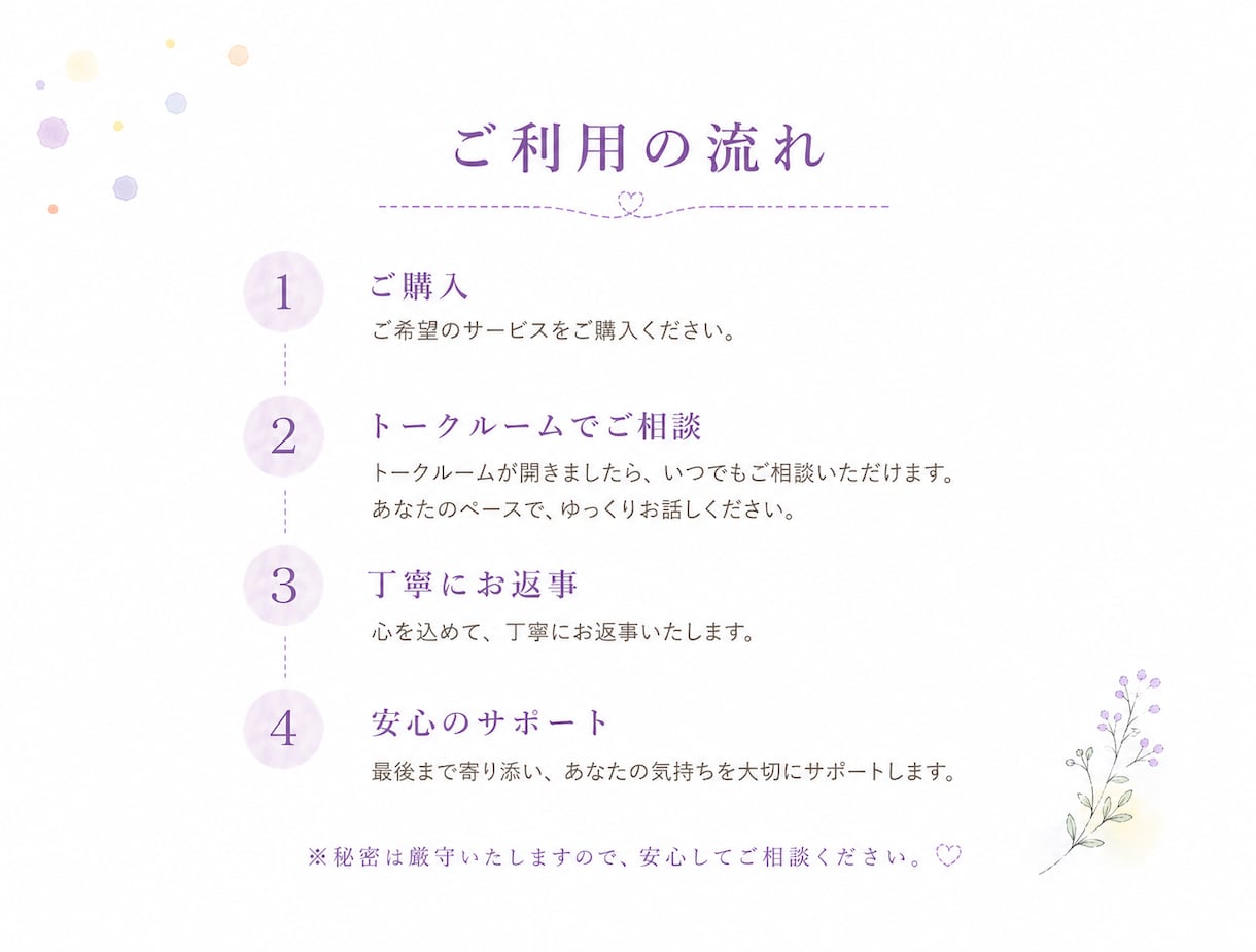 眠れない、不安が強い方へ。優しくお話聞きます 心のモヤモヤを一緒に整理しましょう！ イメージ3