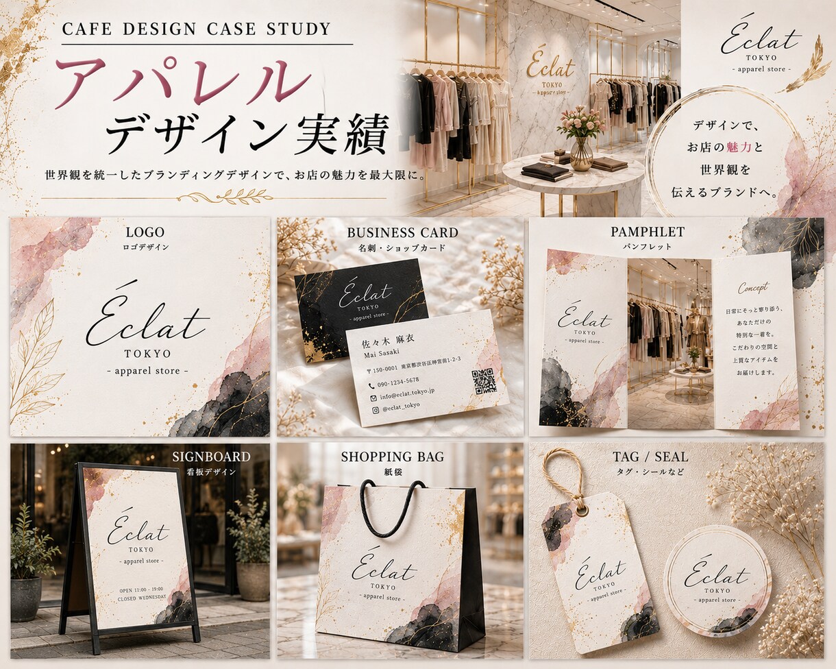 開業・起業女性向けのブランドデザインを制作します 開業準備で忙しい女性のために必要なデザインをまとめて制作 イメージ5