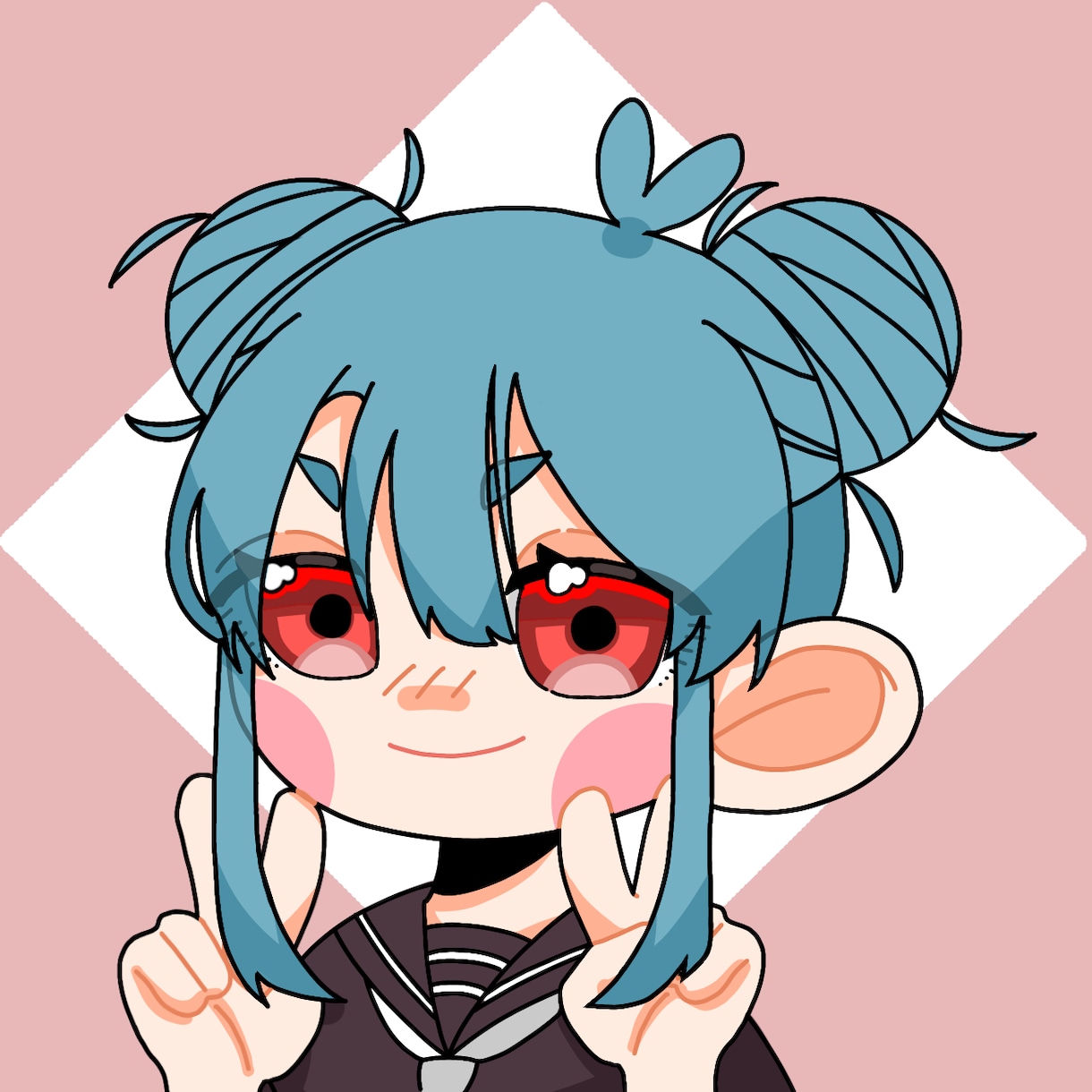 ミニキャラの可愛いSNSアイコン描きます 可愛いSNSアイコン最短2日で納品! イメージ2