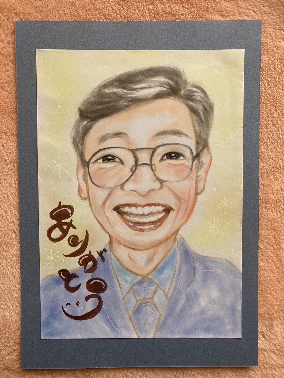 優しい遺影似顔絵を心を込めて似顔絵描きます みていると癒される、いつも応援してくれるパワー似顔絵 イメージ3