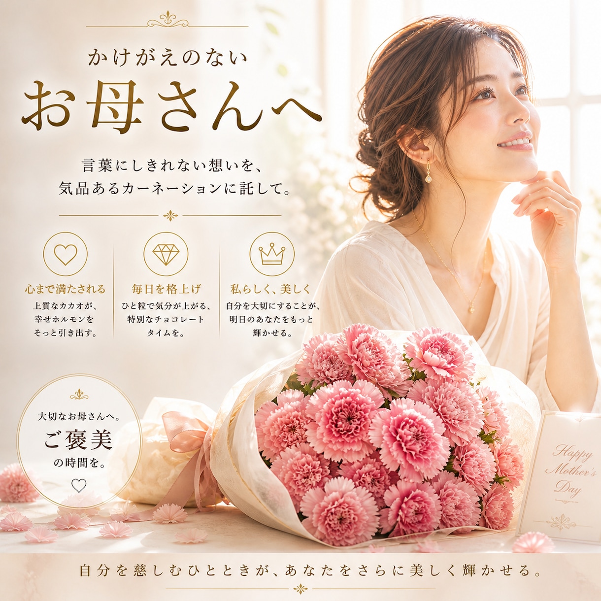 流行を取り入れたLPを作成します イケオジにプレゼントの花束を！ イメージ2