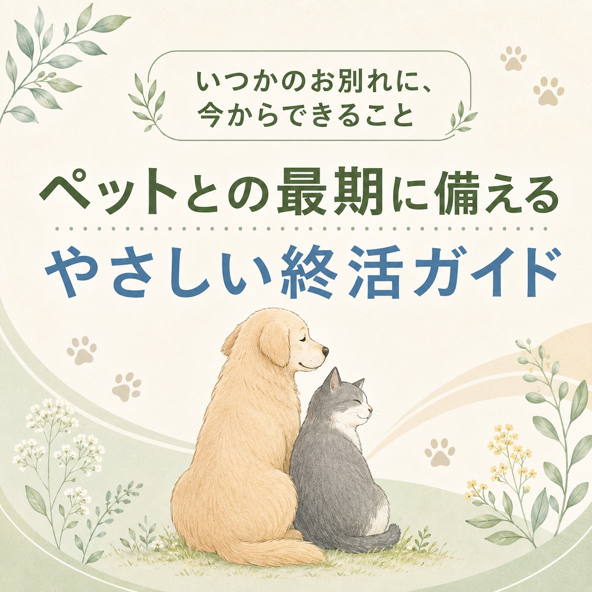 ペットとの別れに備える終活資料をお届けします 看取り・葬送・手続き・心の整理を、やさしく一冊に イメージ1