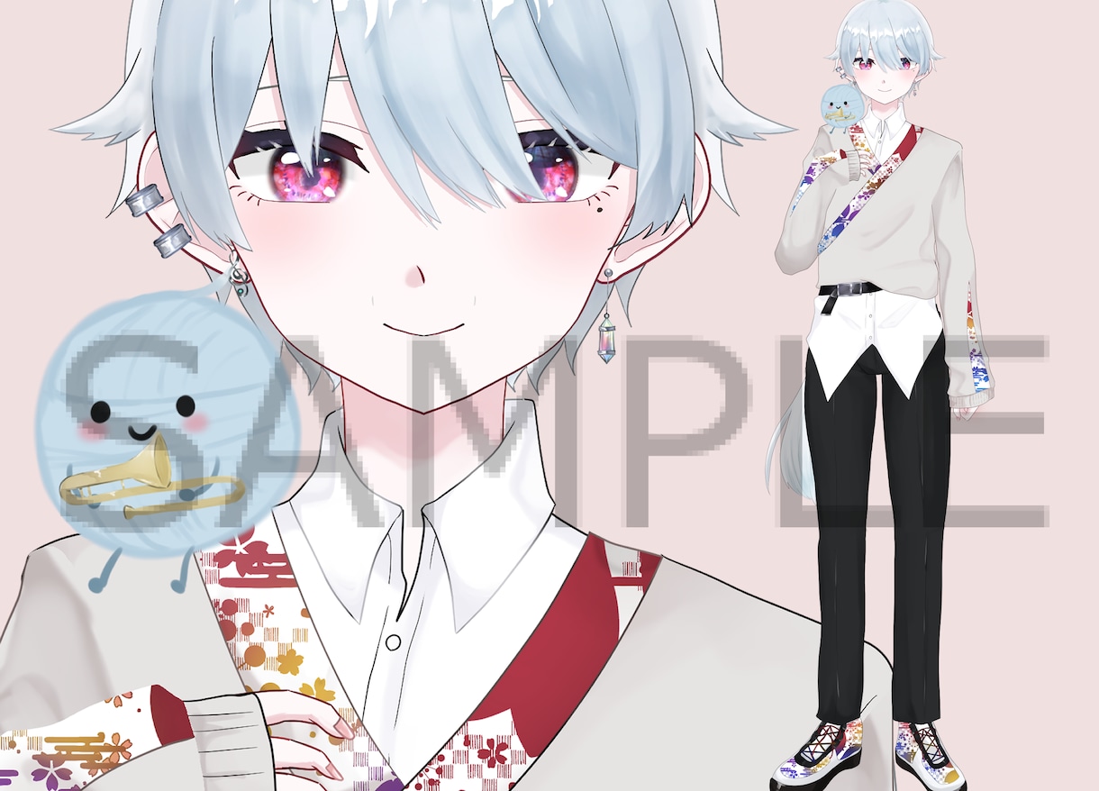 キャラデザ～パーツ分け済み立ち絵制作します キャラデザのみ・立ち絵制作のみでも可！モデリングまで一括も◎ イメージ5