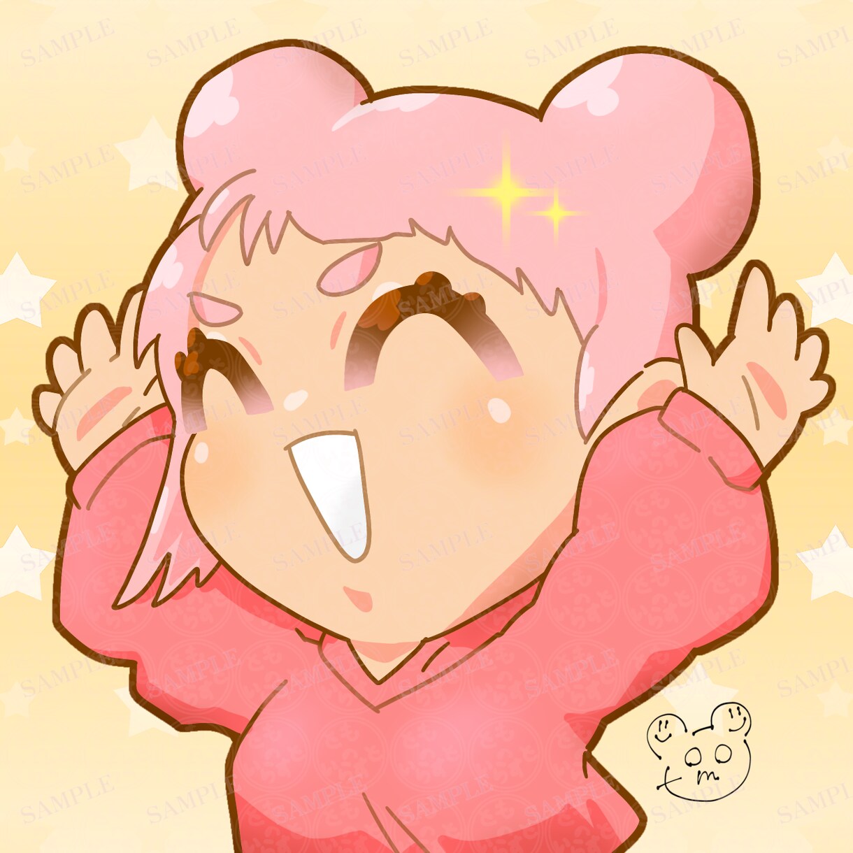 目を惹くミニキャラのSNSアイコン描きます 個性を引き立てるSNSアイコン、全力でサポート！ イメージ3