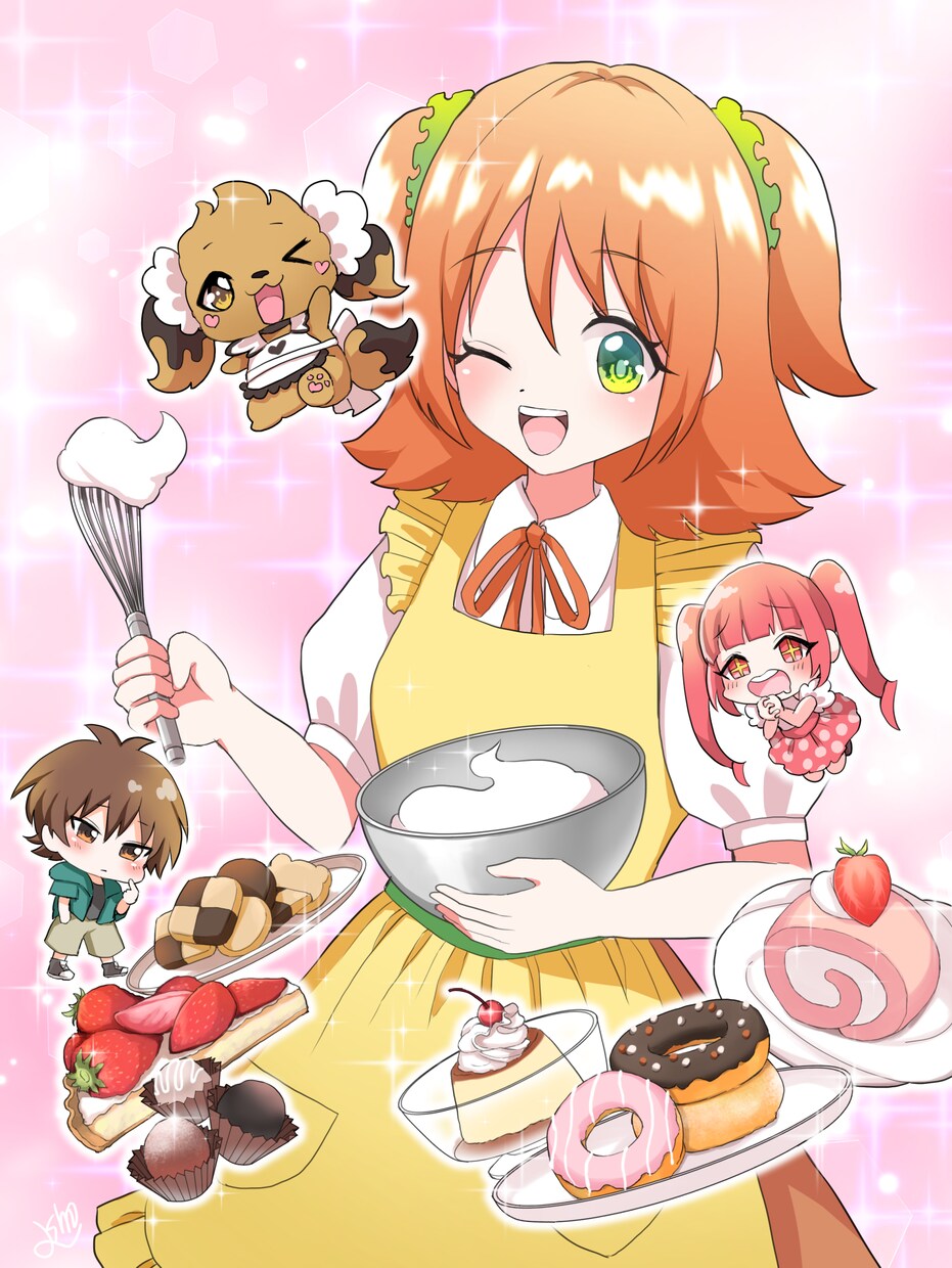 アニメポップな絵柄でイラストカット描きます 目を引くイラストで雰囲気や印象を明るく！ イメージ1