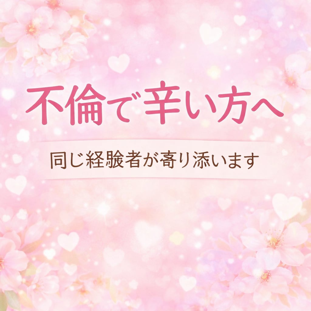 不倫で辛い方へ　60分間チャットでお話し聞きます 不倫・浮気の辛さや愚痴、誰にも言えない気持ちを気軽に話せます イメージ1