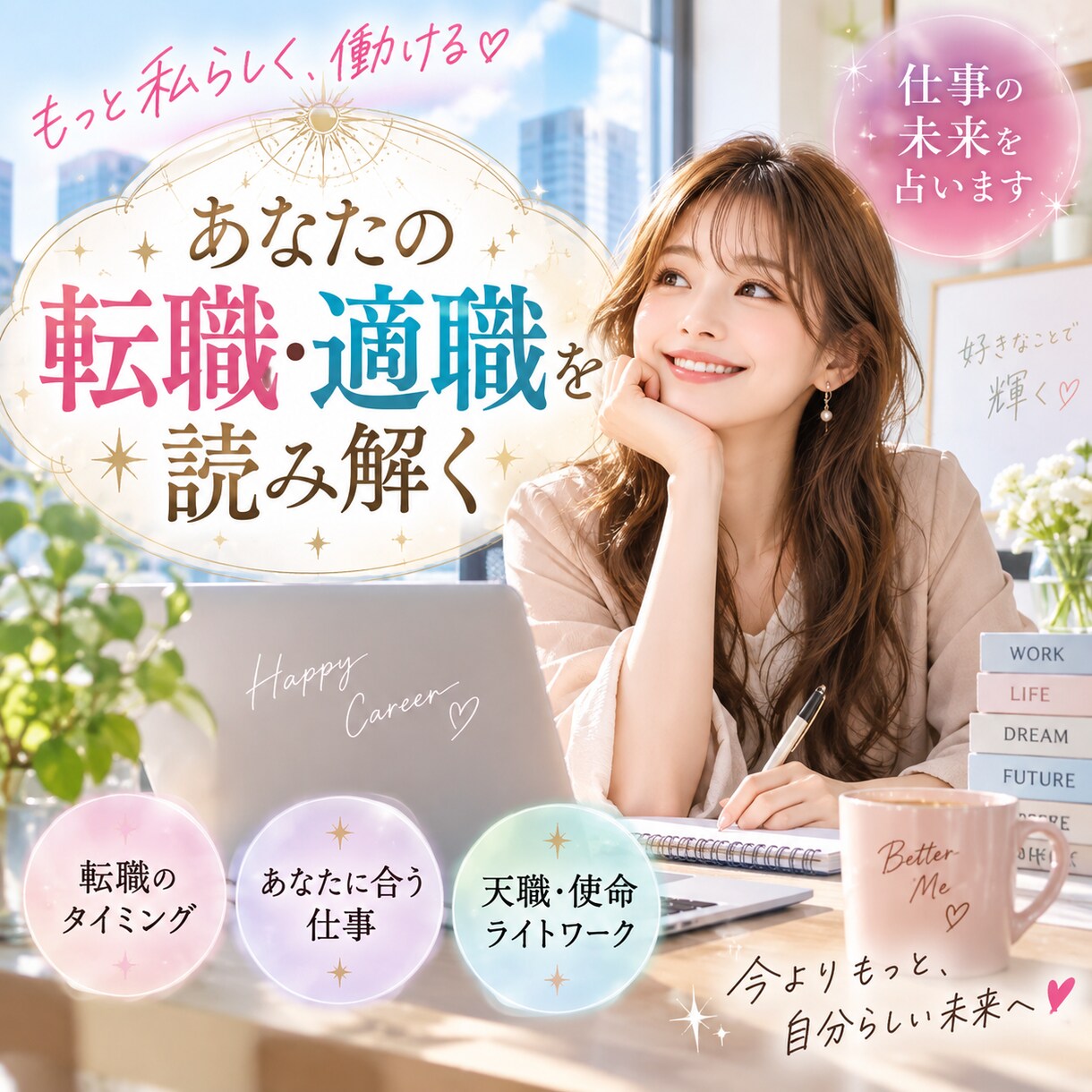 魂が望む働き方を占います あなたらしく輝ける道へ、適職・人間関係・これからの方向性 イメージ2