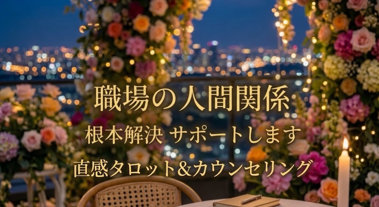 職場の人間関係を占いとカウンセリングで導きます あなたらしくキラキラと働くための時間です イメージ1