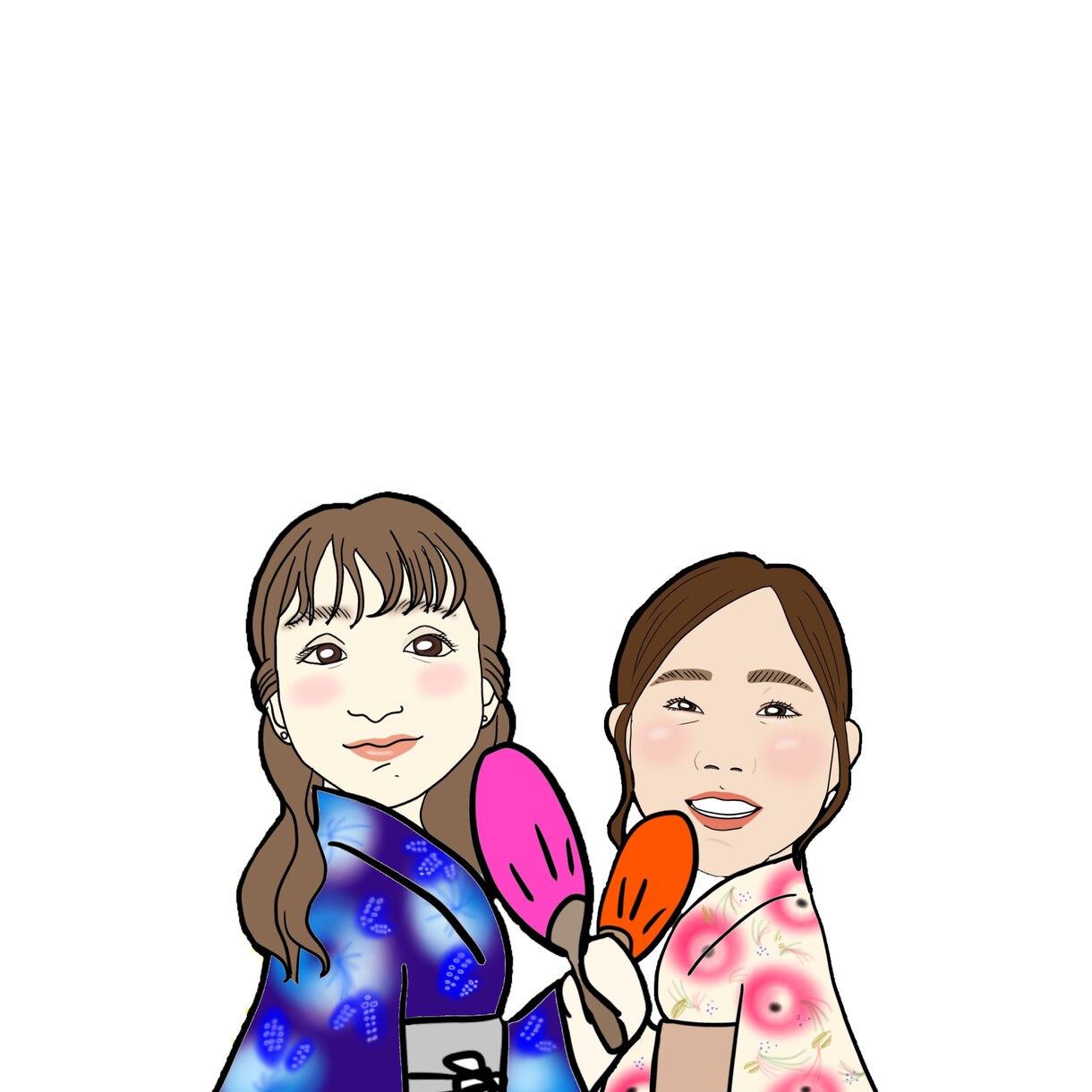 似顔絵や挿し絵のイラストなどいろいろ描きます ポップな似顔絵や挿絵やアイコンのイラスト描きます イメージ6