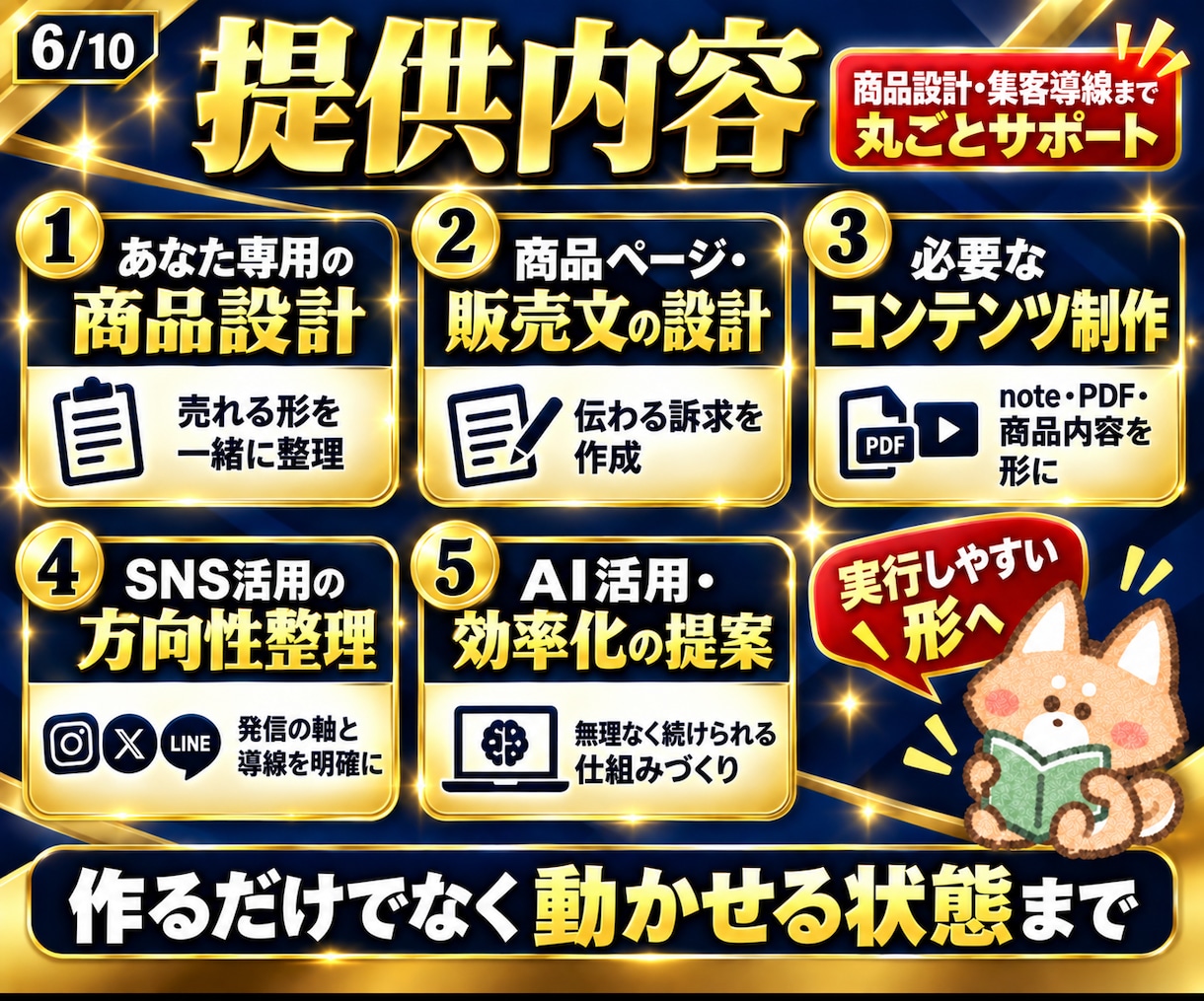 初心者向けあなた専用の仕組み化副業を1から作ります 商品設計・コンテンツ制作・SNS集客導線まで副業を丸ごと構築 イメージ6