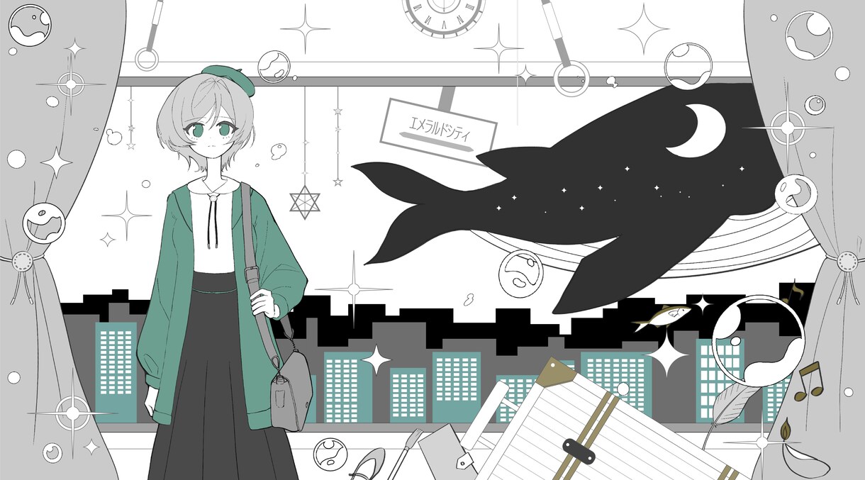 歌ってみた動画などの1枚絵描きます 可愛い絵もかっこいい絵もなんでも描きます！ イメージ2