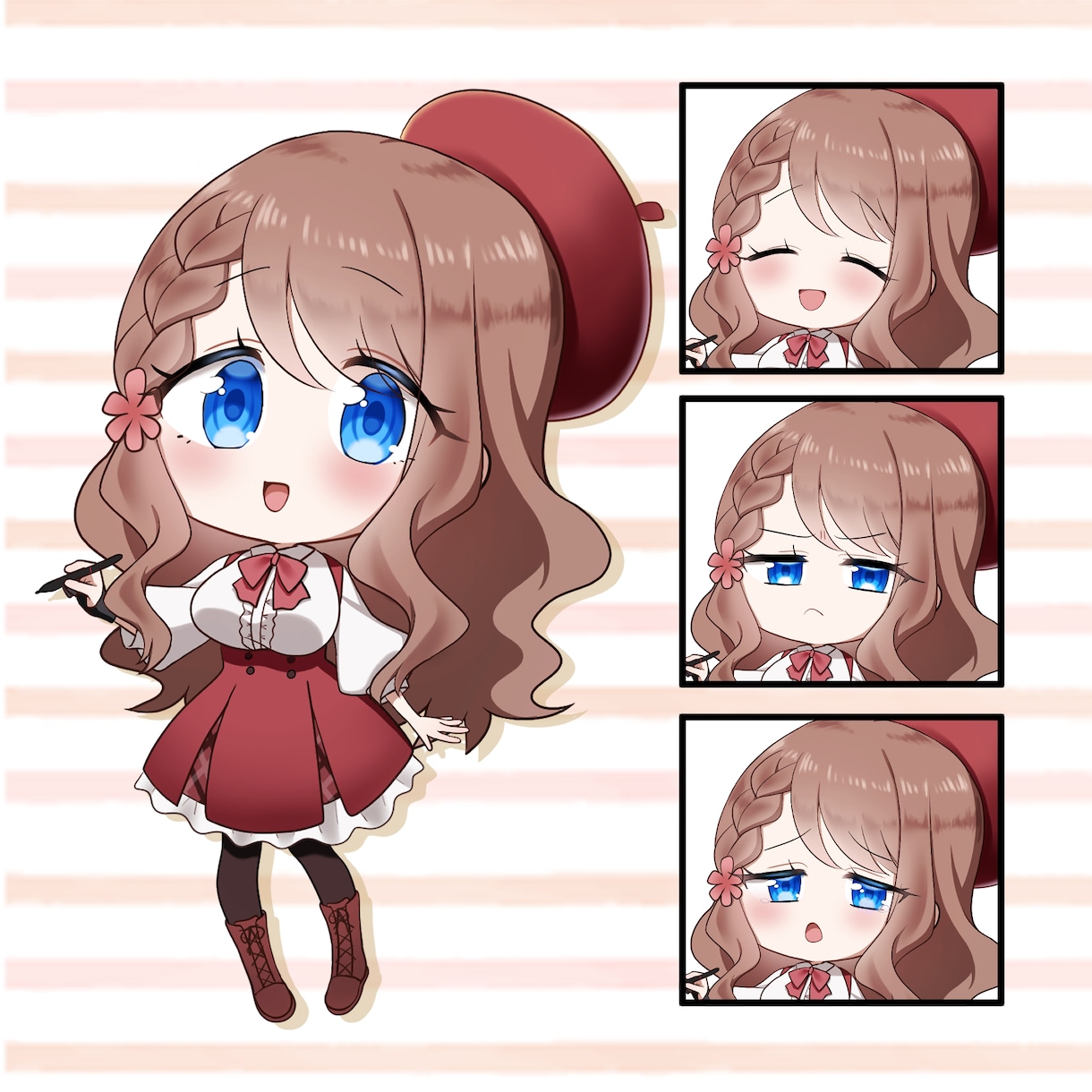 あなただけの可愛いSDキャラ立ち絵をお描きします グッズ、動画等で使用する可愛いミニキャライラストが欲しい方へ イメージ2