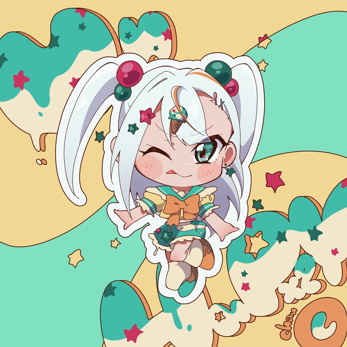 ポップでかわいいキャラクターイラストを作成します ✨️SNSアイコンや立ち絵などあらゆる用途に合わせて描きます イメージ6