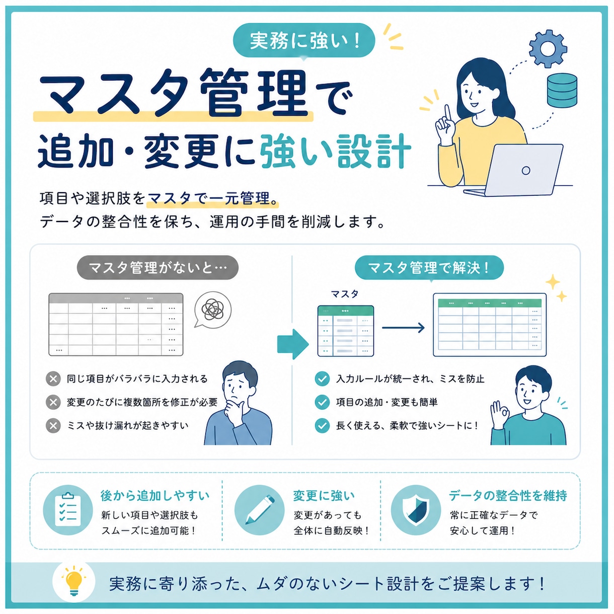 関数マクロで面倒な入力を自動化するシート作ります 元医薬品メーカーの業務改善プロが、使いやすさを最優先に作成！ イメージ3