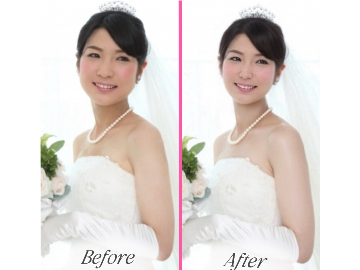 プロが【若返り】気になる写真をレタッチ.加工します 韓国風・オフィス・ウェディング・自然加工OK！盛りたい方へ イメージ4