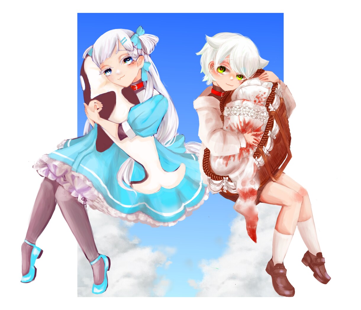 油彩の様なイラスト描かせていただきます 創作キャラ・PC・夢主さんの立ち絵、挿絵、表紙など！ イメージ3