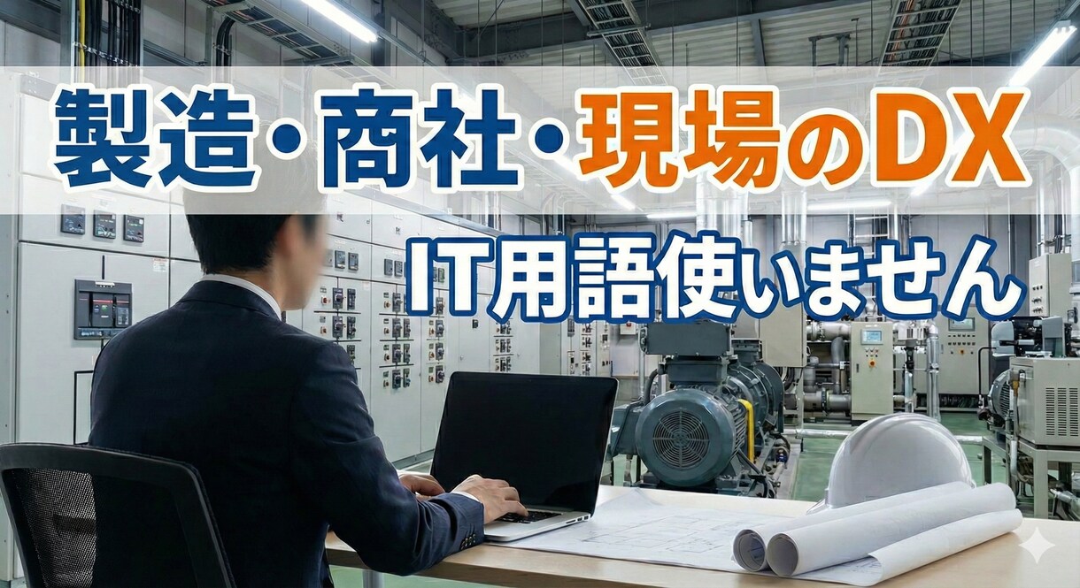 現役商社マンが現実的なDX・業務改善を助言します 重厚長大設備からAIまで手掛ける現役商社マンによるアドバイス イメージ1