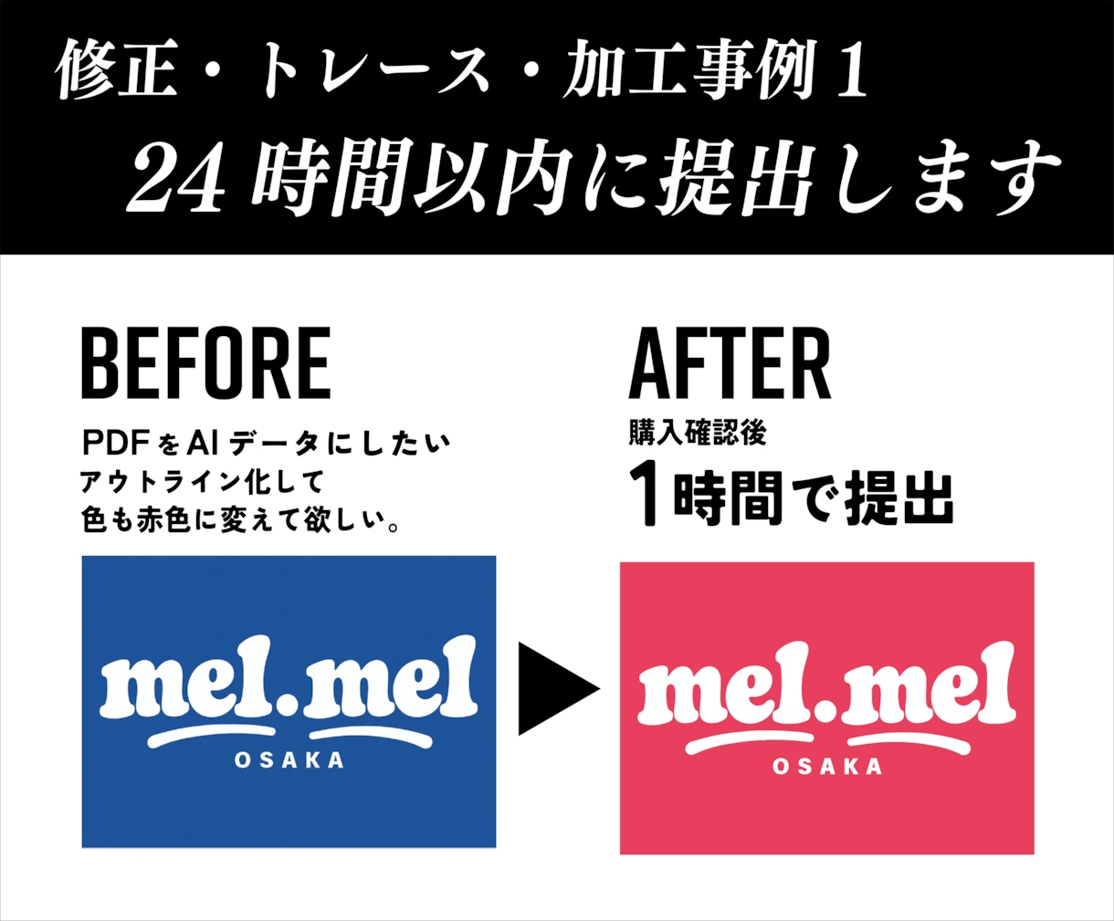 24時間以内/高画質納品/AI画像加工・生成します お急ぎの方に最適な爆速対応。最先端AIで背景合成やレタッチも イメージ4