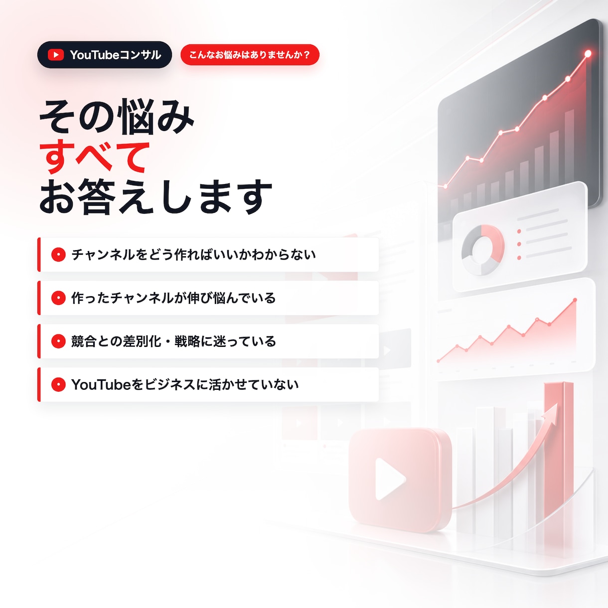 YouTubeチャンネルを伸ばすコンサルをします YouTubeのプロがあなたのチャンネル戦略を設計します！ イメージ2