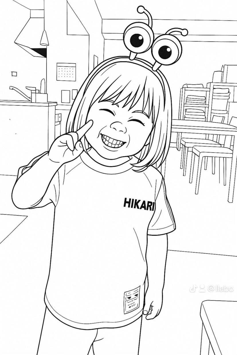 あなただけのオリジナル塗り絵を作成します 大切な写真を塗り絵に！思い出の1枚を塗り絵にしてお届けします イメージ3