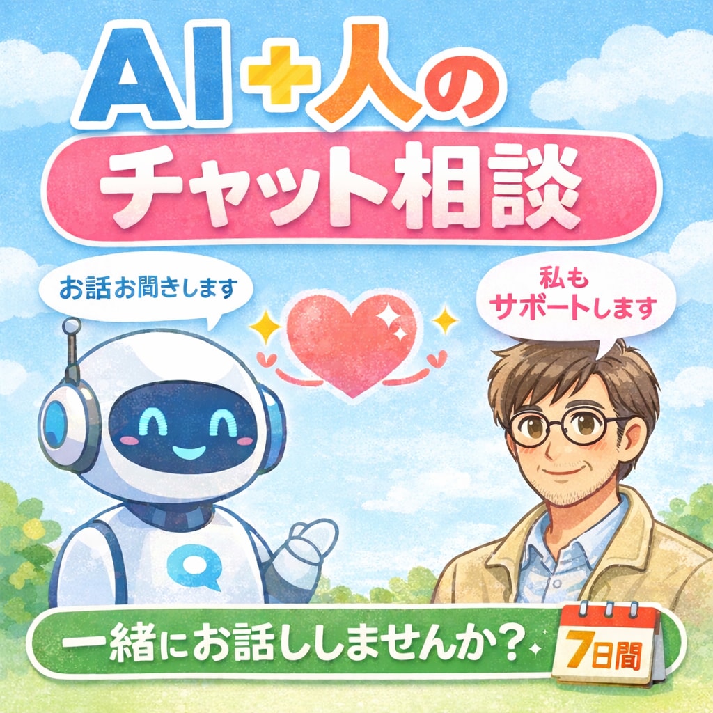 AI＋人の1日2時間相談聞きます AI＋人で2時間リアルタイム傾聴 イメージ1