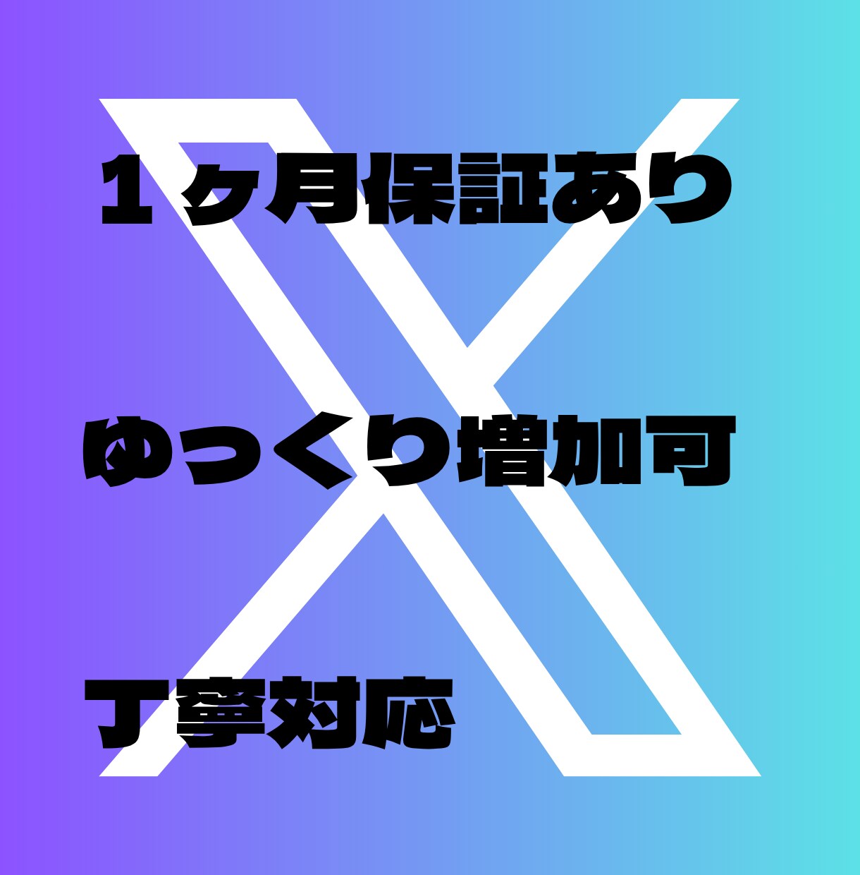 X(旧Twitter)のフォロワー増やします 100名〜対応、即日対応、補充あり イメージ4
