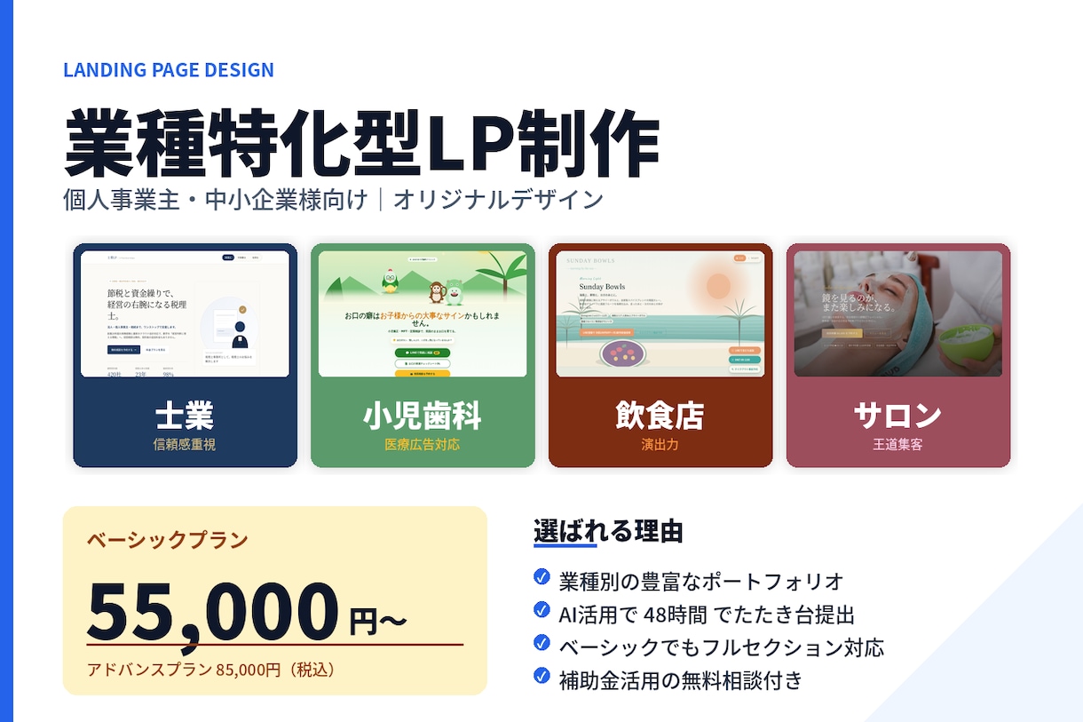 込み込み5万円〜フルオーダーメイドLPを制作します テンプレでも、高すぎでもない。ちょうどいいLP制作。 イメージ8