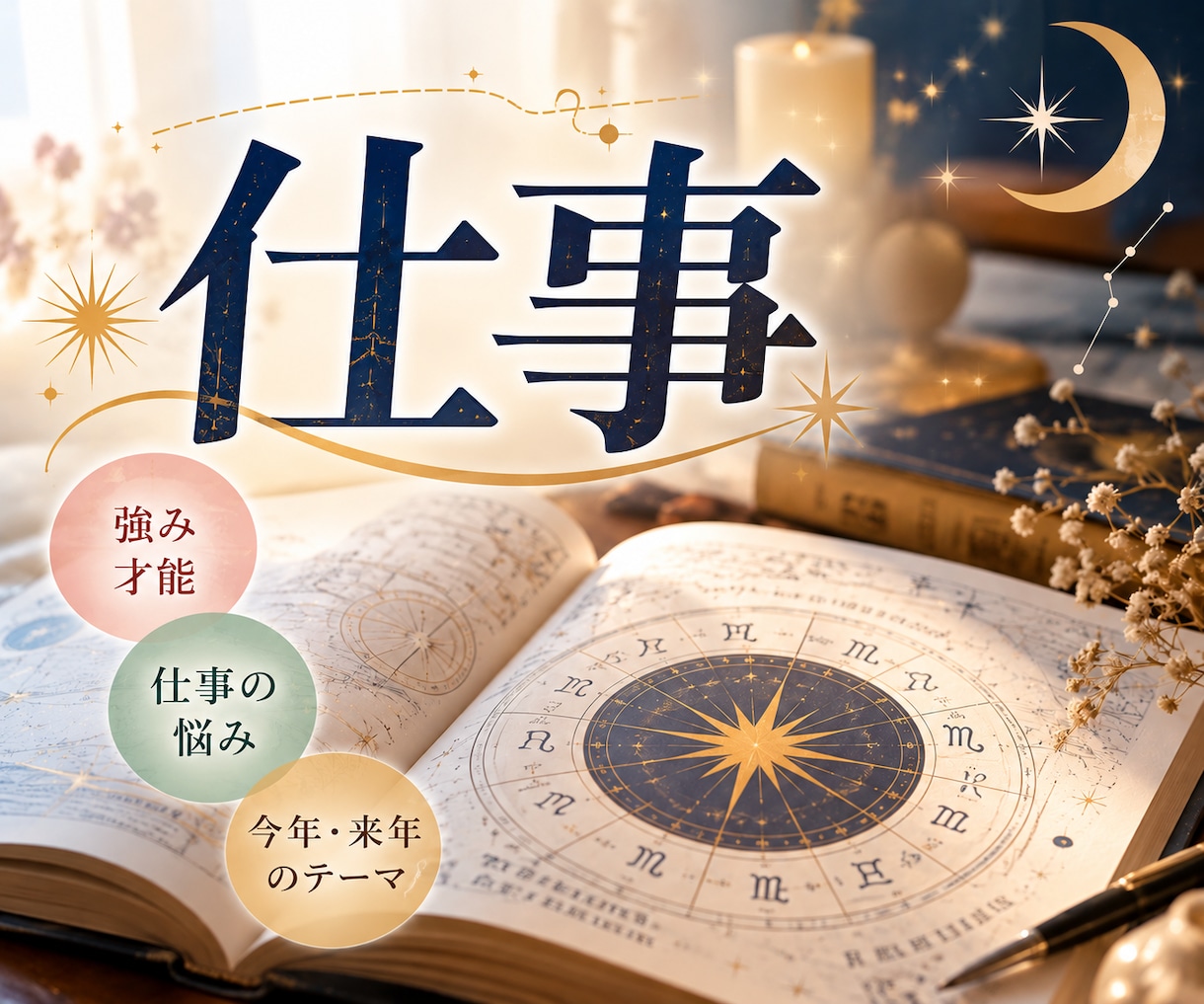 仕事の悩みや適職を星読みで読み解きます 自分を責めないで。星読みで悩みのパターンを知りましょう イメージ1