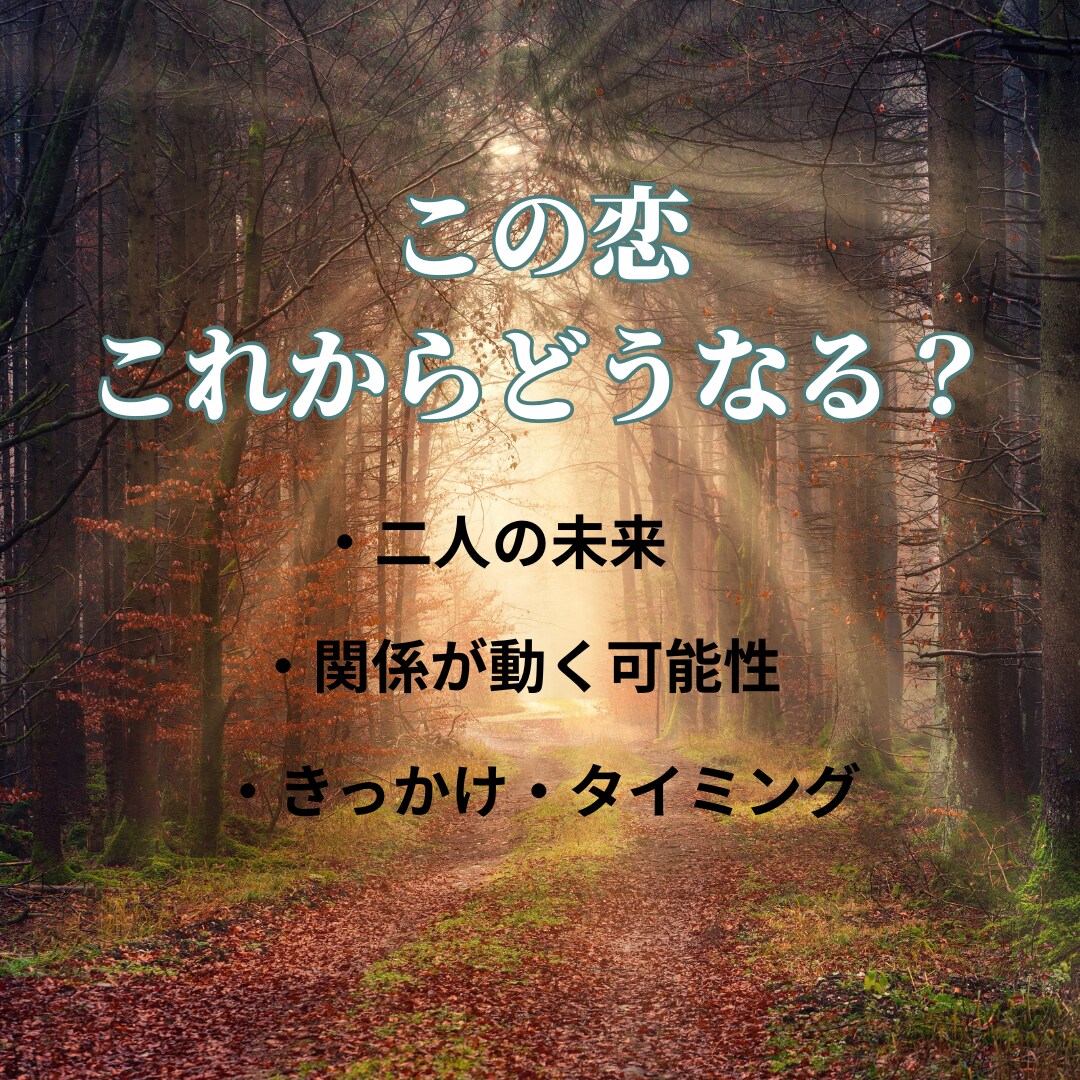 不倫・複雑愛のお悩みを深く鑑定します お相手の本音・二人の未来・関係が動く可能性まで深読みします イメージ3