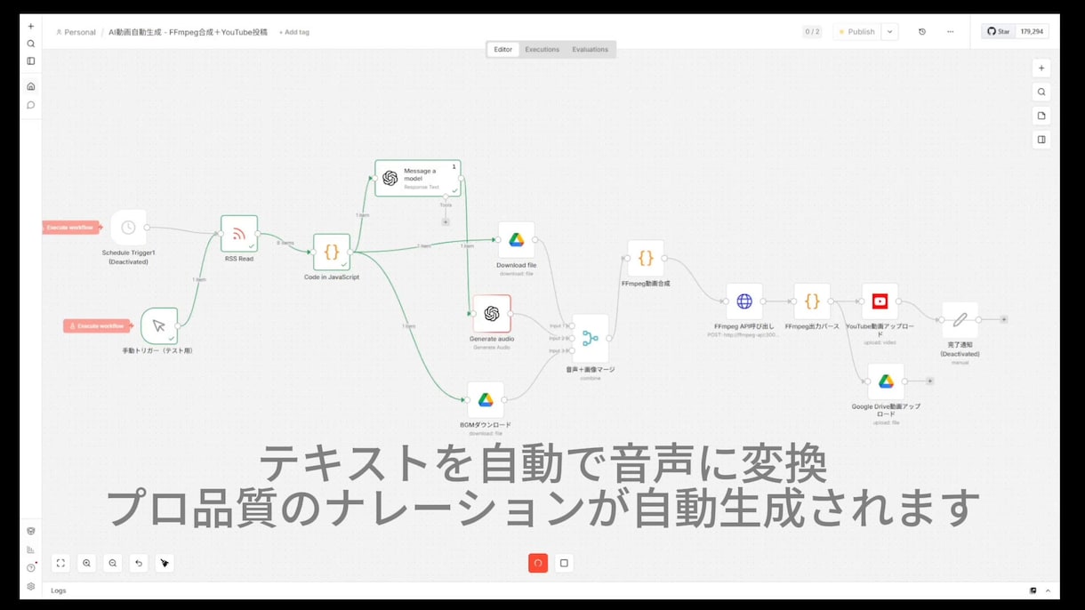 YouTube全自動投稿！AI動画生成販売します コードゼロ・月額ほぼ0円｜動くまで伴走サポート付き イメージ4