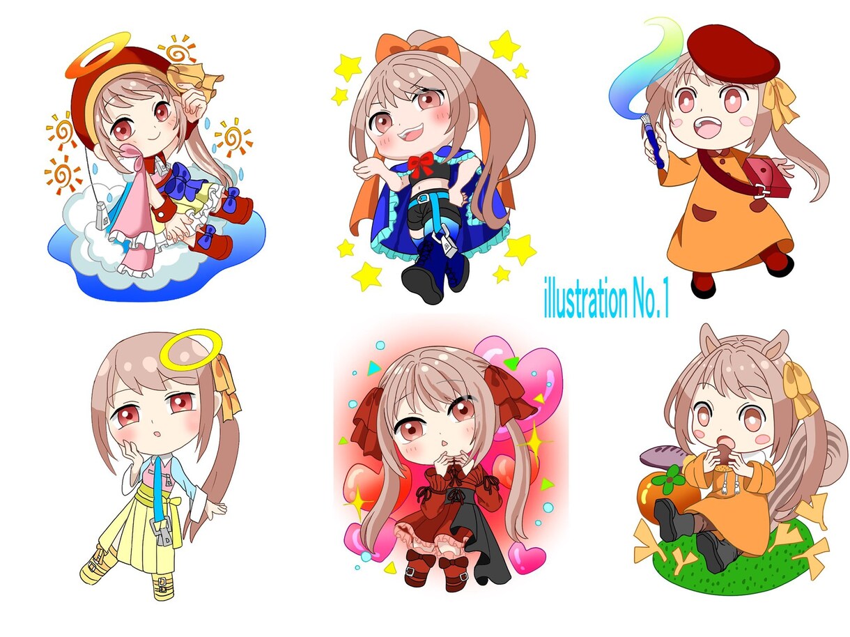 ミニキャライラスト描きます あなただけのオリジナルミニキャラ描きます！作風も様々ご用意！ イメージ9