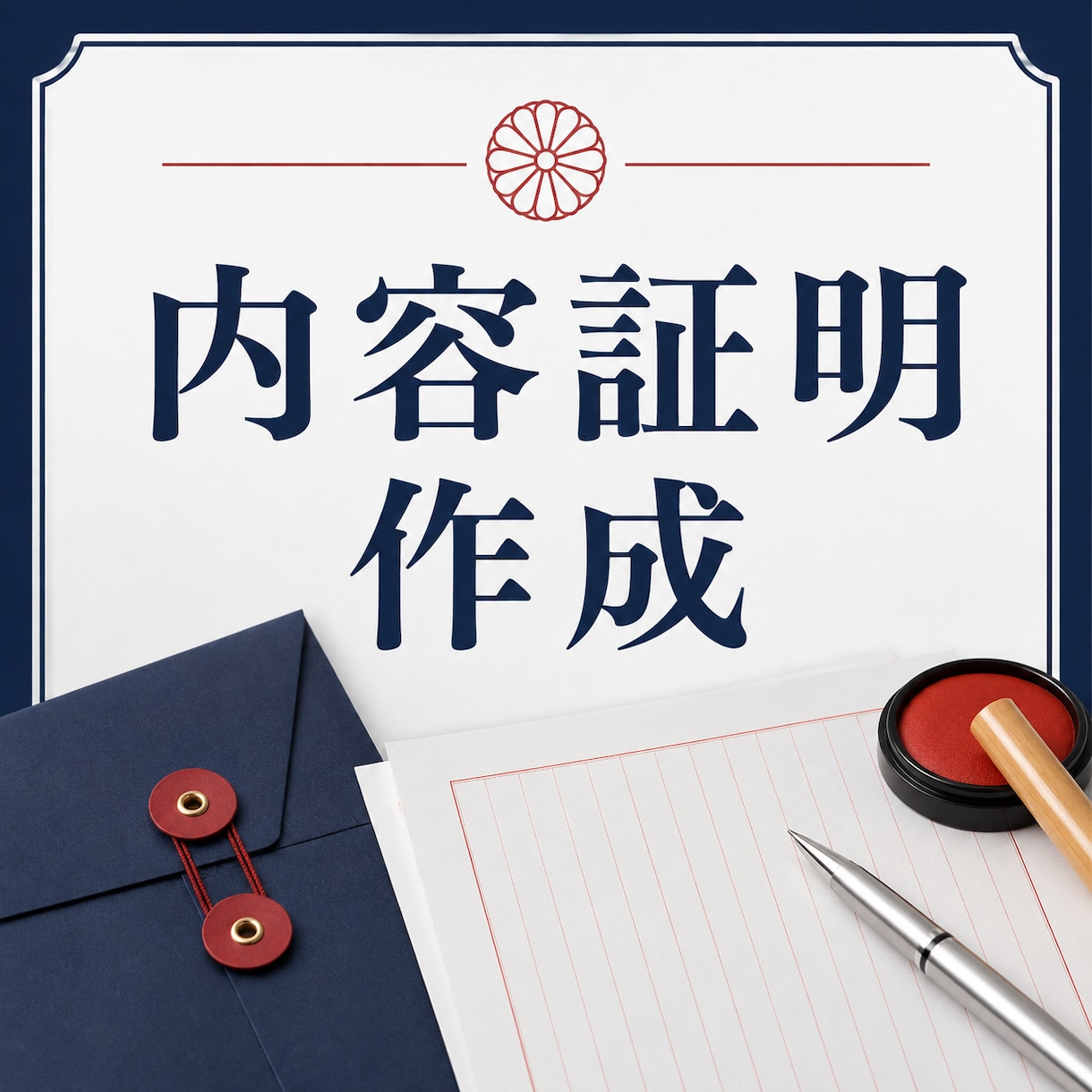 内容証明郵便の文案を行政書士が作成します 伝えたい内容を法的な文書に整えます イメージ1
