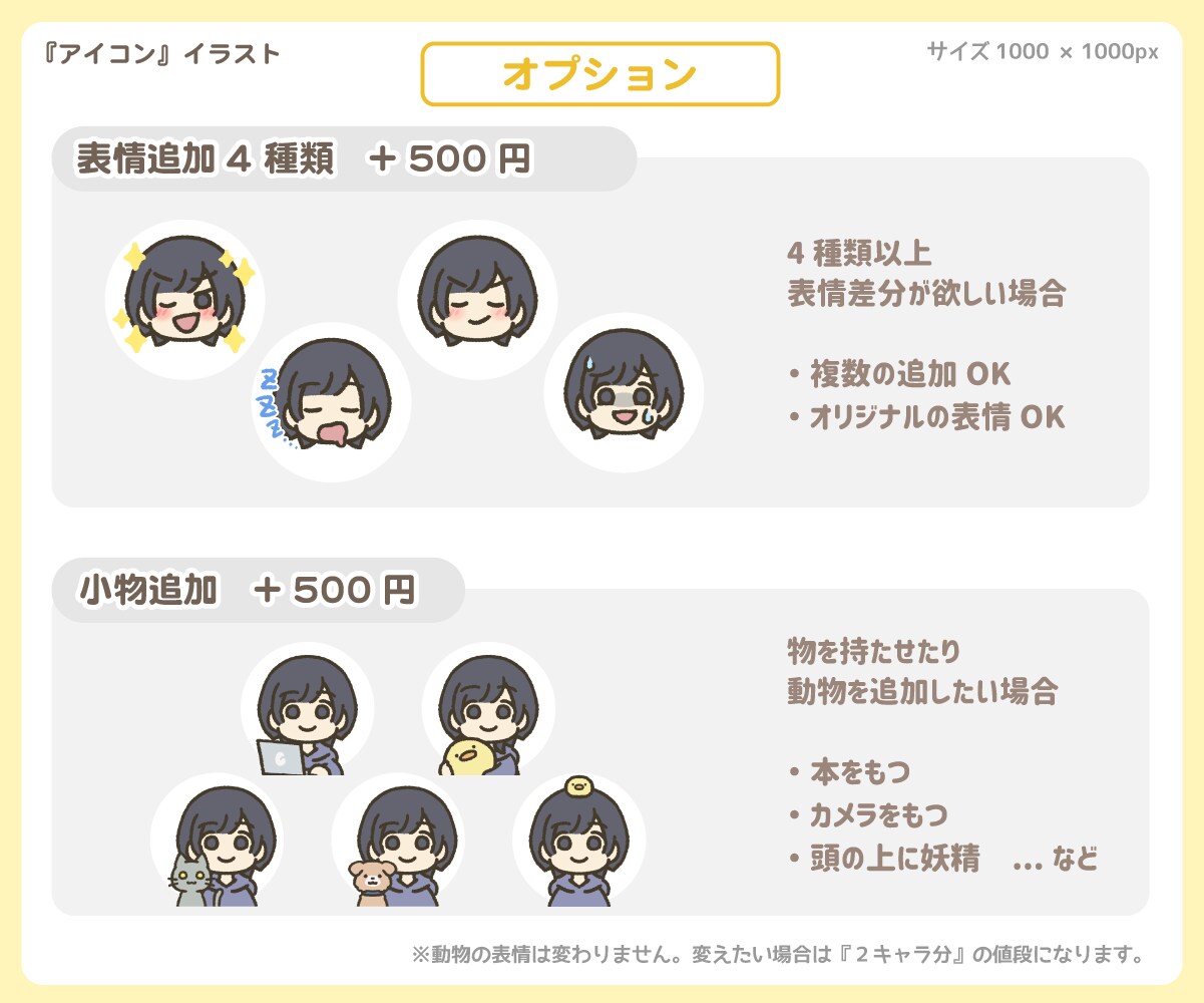 ゆるい【アイコン】イラスト描きます SNSやブログに使える！ゆるいイラスト素材です。 イメージ4