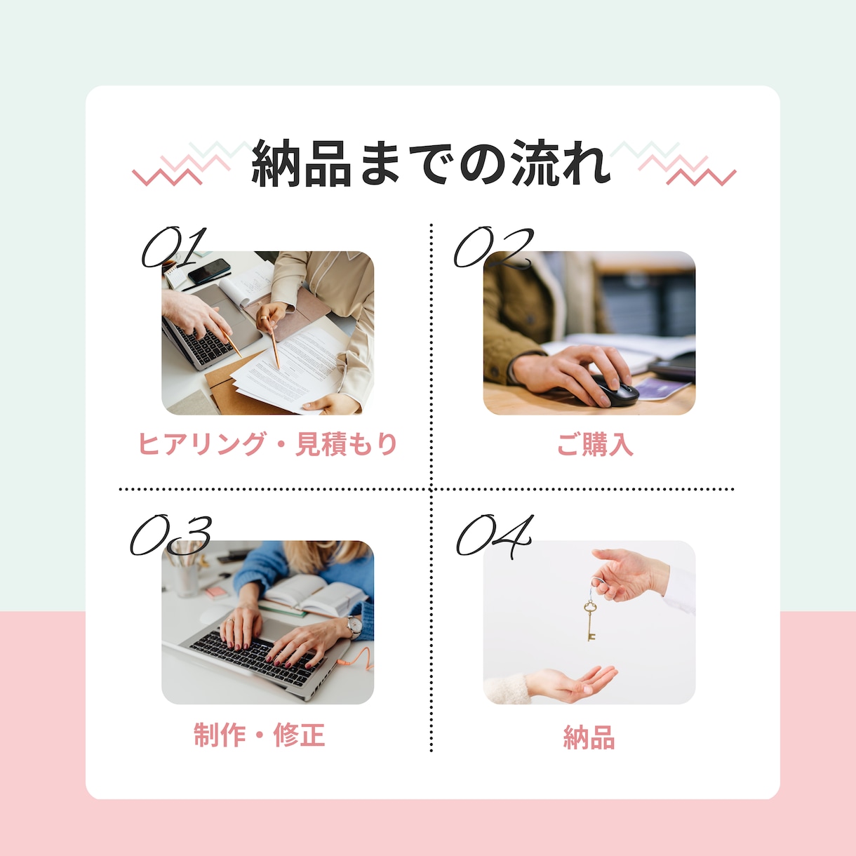 やわらかく目を引くSNS画像制作をします カフェ・女性向けのやさしいデザインが得意です イメージ2