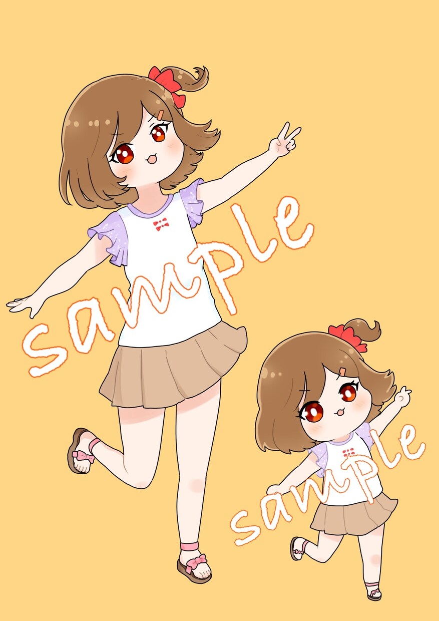 かわいいイラストお描きします アイコン・全身イラスト・ミニキャラデザインおまかせでもＯＫ！ イメージ3