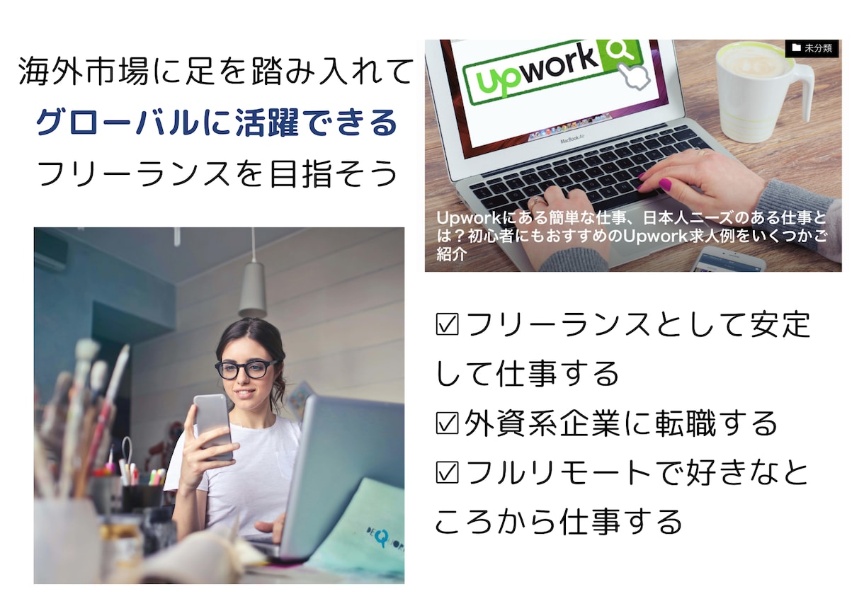 海外営業したいフリーランスや個人の相談にのります Upwork、LinkedInの使い方｜英語面接対策｜練習 イメージ4