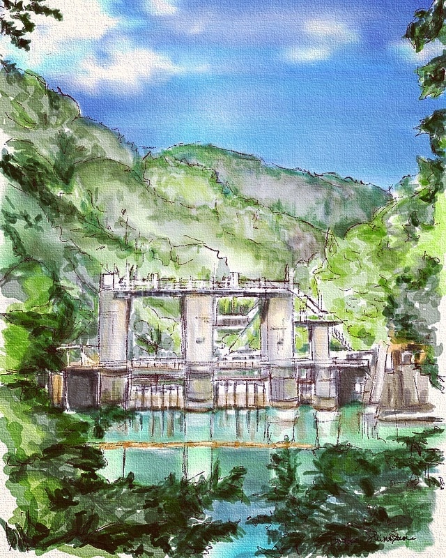 好きな風景をデジタル水彩画で描きます 旅行先の想いでの風景やいつも見る風景を絵葉書にしませんか イメージ5