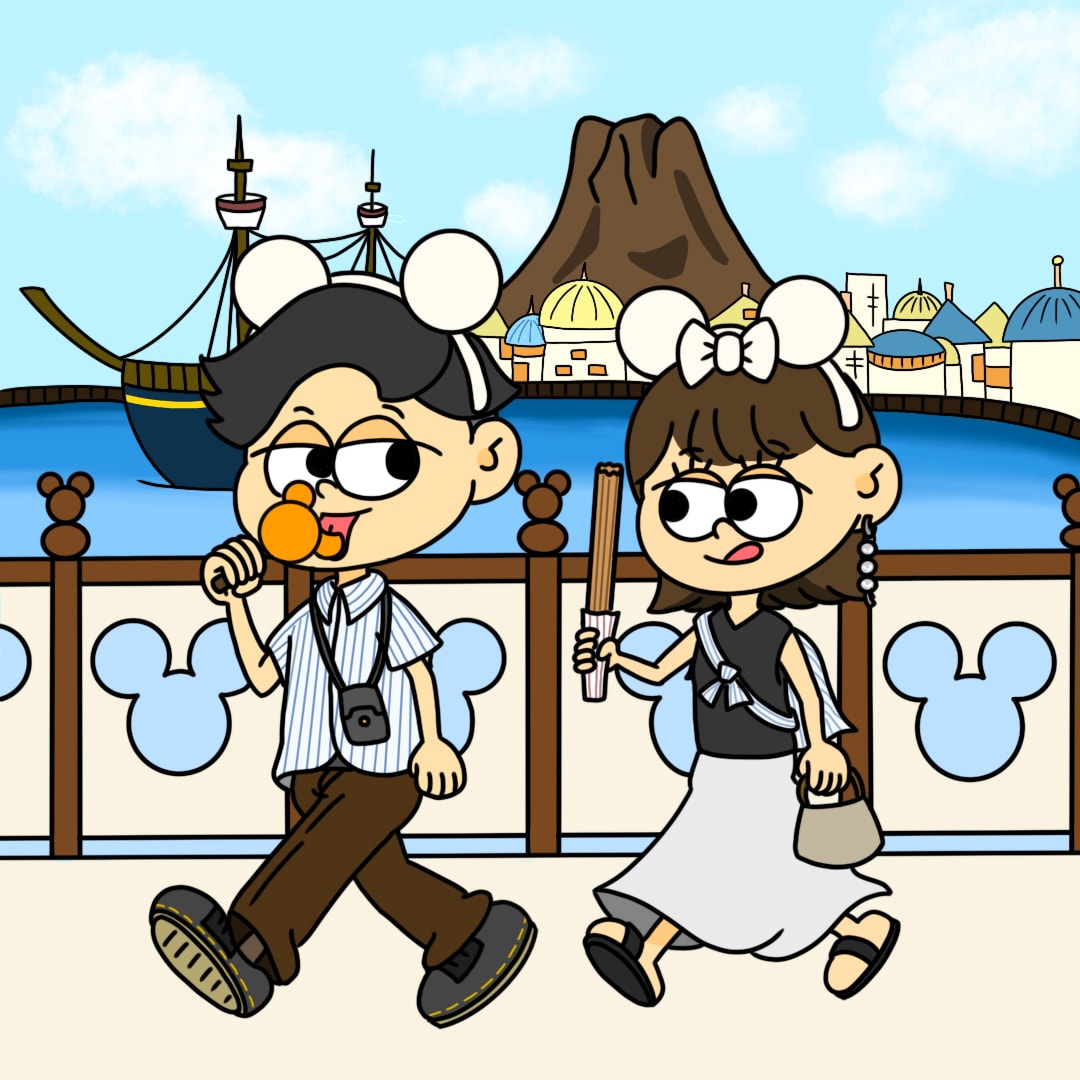カートゥーン風のイラスト作成します ご自身や友達、カップル、ご夫婦のアイコンや贈り物用に！ イメージ1