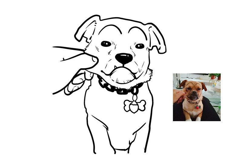 シンプルでお洒落なイラスト描きます お写真を元に似顔絵イラストをお描きします！ イメージ6