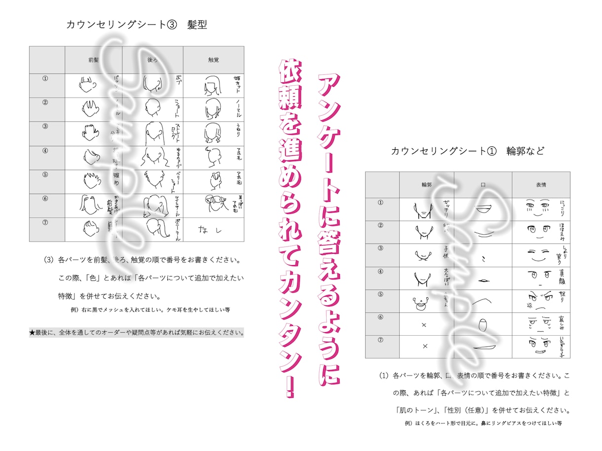 アイコンイラスト/イラストお描きします 初めてでも安心！パーツから選べます。 イメージ4